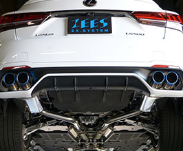 ZEES Exhaust System with Quad Tips for TRD Diffuser (Stainless) for Lexus LS 5