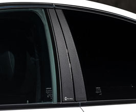 Mz Speed Carbon Look Door Pillar Panels (AES) for Lexus LS500 / LS500h