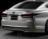WALD Executive Line Rear Half Spoiler - Hybrid Version (ABS with Chrome) for Lexus LS500 / LS500h