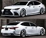 Mz Speed Prussian Blue Aero Half Spoiler Lip Kit - Quad Exhaust Type for Lexus LS500h F Sport