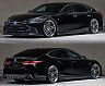 Mz Speed Prussian Blue Aero Half Spoiler Lip Kit (Quad Exhaust Type) for Lexus LS500h F Sport