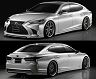 WALD Executive Line Half Spoiler Kit - Hybrid Version (ABS with Chrome) for Lexus LS500 / LS500h