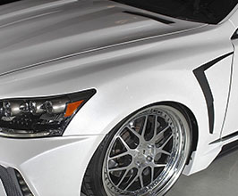 Black Pearl Complete Jewelry Line Diamond Sport Series Front Fenders Kit (FRP) for Lexus LS XF40 Late
