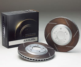 DIXCEL HS Type Heat-Treated Slotted Disc Rotors - Rear for Lexus LS XF40 Late