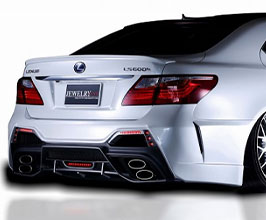 Black Pearl Complete Jewelry Line Diamond Series Rear Bumper (FRP) for Lexus LS XF40