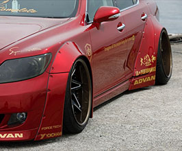 K Break Liberty Walk x JDM Complete Front and Rear Over Fenders (FRP) for Lexus LS XF40