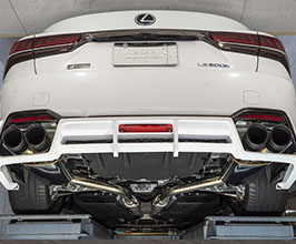 LEXON L:Exhaust 4-Tail Quad Silent Power Exhaust System (Stainless) for Lexus LS XF50