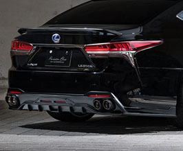 Mz Speed Prussian Blue Aero Rear Under Spoiler Diffuser (Quad Exhaust Type) for Lexus LS XF50