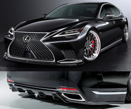 AIMGAIN Pure VIP EXE Aero Half Spoiler Kit with Type-1 Rear for Lexus LS XF50