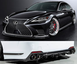 AIMGAIN Pure VIP EXE Aero Half Spoiler Kit with Type-2 Rear for Lexus LS XF50