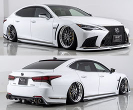 AIMGAIN Pure VIP Sport Aero Spoiler Lip Kit with Type-2 Rear Diffuser for Lexus LS XF50