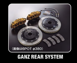 Bold World GANZ Big Brake System with 6-Piston Calipers and 380mm Rotors - Rear for Lexus LS XF50