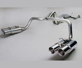Ganador Vertex PBS Exhaust System with Mid Silencer and Quad Tips (Stainless) for Lexus LX570