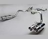 Ganador Vertex PBS Exhaust System with Mid Silencer and Quad Tips (Stainless)