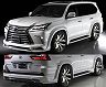 WALD Sports Line Half Spoiler Kit (ABS) for Lexus LX570