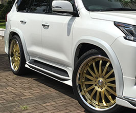 Meiwa Elford Front and Rear 30mm Wide Over Fenders for Modellista (FRP) for Lexus LX570