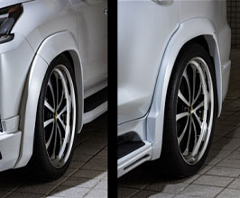 Mz Speed LUV Line Front and Rear 45mm Over Fenders for Mz Speed Kit (FRP) for Lexus LX 3