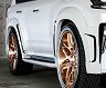 Zero Design Wide Over Fenders - Front and Rear (FRP) for Lexus LX570