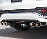 Meiwa Exhaust System with Quad Square Tips - Type X (Stainless)