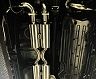 Suruga Speed Mid Pipes with Center Mufflers and Side-Outlet Exhaust Tips (Stainless)