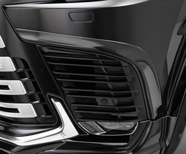 WALD Sports Line Black Bison Front Bumper Garnish (ABS) for Lexus LX 4