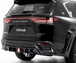 WALD Sports Line Black Bison Rear Diffuser Half Spoiler (ABS) for Lexus LX 4