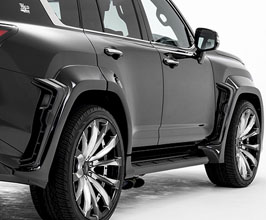 WALD Sports Line Black Bison Front and Rear 65mm Wide Over Fenders (ABS) for Lexus LX 4