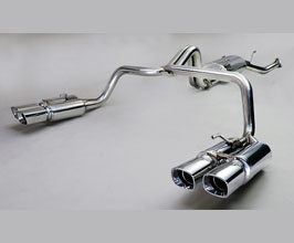 Ganador PBS Exhaust System with Mid Silencer and Quad Square Tips (Stainless) for Lexus LX J200 Late