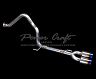 Power Craft Exhaust System with Muffler-Delete and Dual Ti Tips (Stainless)
