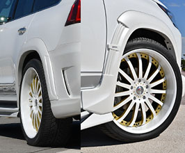 Meiwa Elford Front and Rear 30mm Wide Over Fenders (FRP) for Lexus LX J200 Late