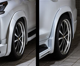 Mz Speed LUV Line Front and Rear 45mm Over Fenders for Mz Speed Kit (FRP) for Lexus LX J200 Late