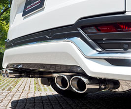 Meiwa Exhaust System with Quad Oval Tips - Type W (Stainless) for Lexus LX J300