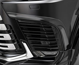 WALD Sports Line Black Bison Front Bumper Garnish (ABS) for Lexus LX J300