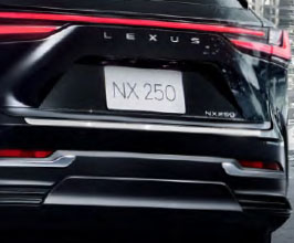 Lexus JDM Factory Option Custom Rear Trunk Accent  (Chrome Plated ABS) for Lexus NX 2