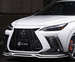 Mz Speed LUV Line Front Half Spoiler with LED Daylights (AES Plastic) for Lexus NX 2