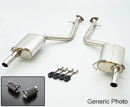 AIMGAIN JATA Inspection Compatible Quad Exhaust System (Stainless) for Lexus RC 1