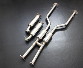 Sense Brand Stealth Bottom-Raising Front and Mid H-Pipes - Super Sound Ver (Stainless) for Lexus RC350 RWD