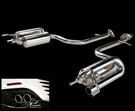 Suruga Speed PFS Loop Sound Muffler Quad Exhaust System (Stainless) for Lexus RC 1