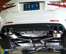 ZEES Exhaust System with Quad Round Tips for Lexus RC 1
