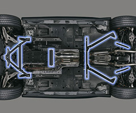 TRD Underbody Member Brace Set for Lexus RC350 / RC300