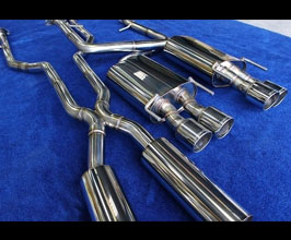EXHAUTECH Variable Valve Exhaust System with Mid Pipes and Quad Tips (Stainless) for Lexus RC XC10