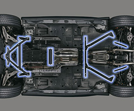 TRD Underbody Member Brace Set for Lexus RC350 / RC300 RWD