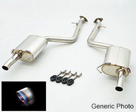 AIMGAIN JATA Inspection Compatible Quad Exhaust System (Stainless) for Lexus RCF 1