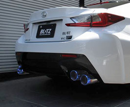 BLITZ NUR-Spec F-Ti Exhaust System (Titanium) for Lexus RCF 1