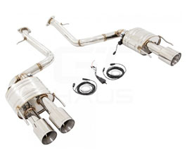 MUSA by GTHAUS GTC Valve Controlled Exhaust System with Round Tips (Stainless) for Lexus RCF