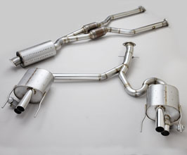 NOVEL Center Pipe and Rear Muffler Exhaust System (Stainless) for Lexus RCF 1