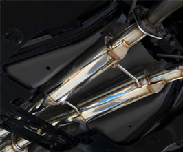 ROWEN PREMIUM01S Front and Center Pipes (Stainless) for Lexus RCF 1