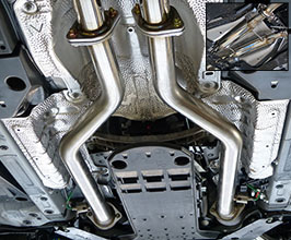 ZEES Exhaust Front and Intermediate Mid Pipes (Stainless) for Lexus RCF 1