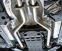 ZEES Exhaust Front and Intermediate Mid Pipes (Stainless) for Lexus RCF