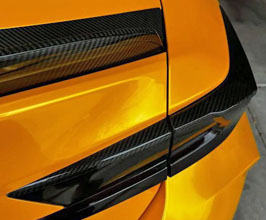 Carbon Addict Rear Tail Lamp Spoilers (Dry Carbon Fiber) for Lexus RCF 1